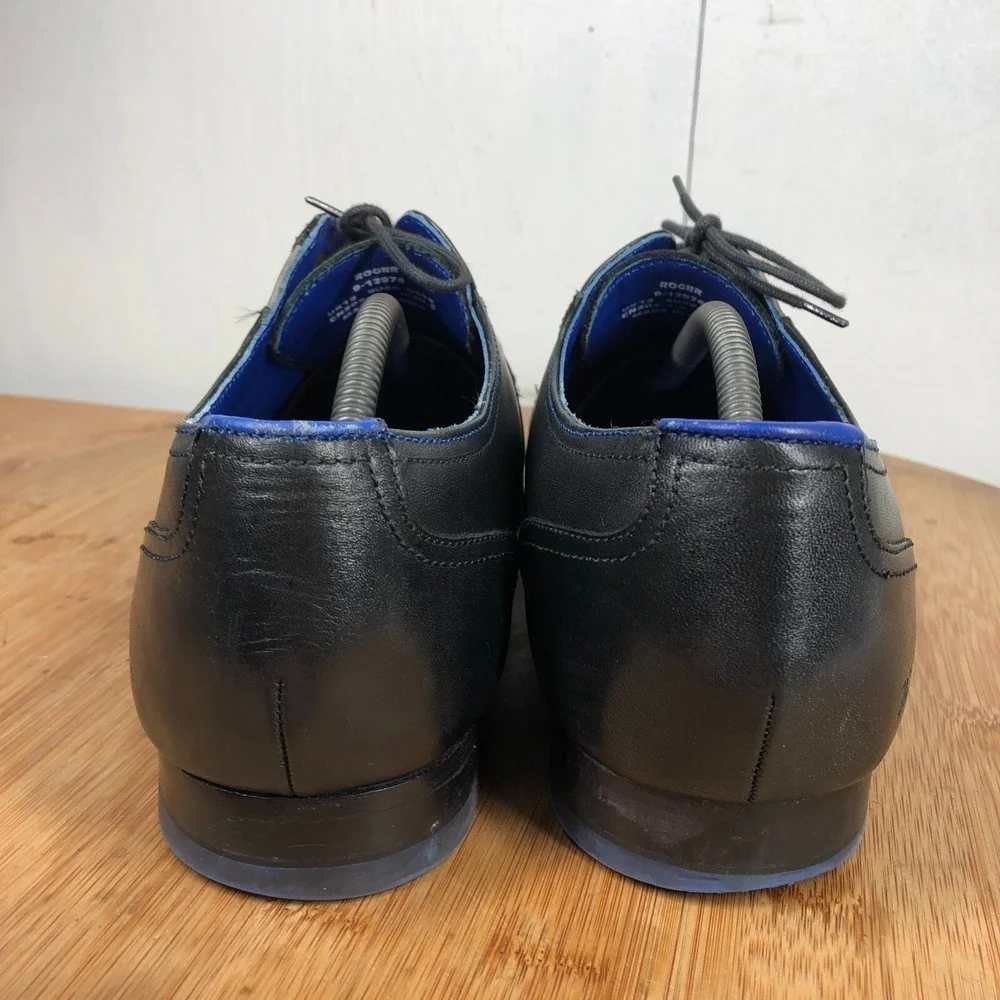 Ted Baker roger Mens size 13 shoes Black Cap Toe Classic Leather Dress Oxfords